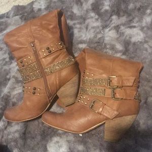 Buckle not rated knee high boots